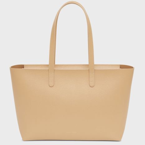 Women's Mansur Gavriel Small Zip Tote Bags Light Brown | AU 5M90RG